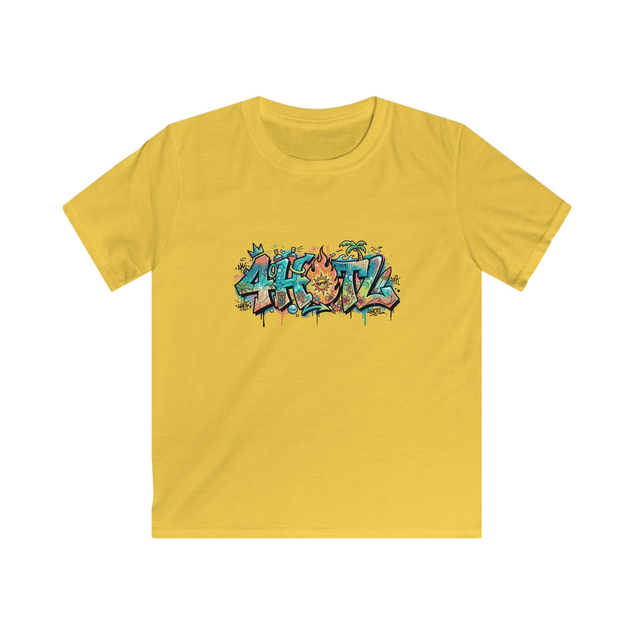 Kids Beach Vibe Tee — Bright Sunny Fun Hooligan Design