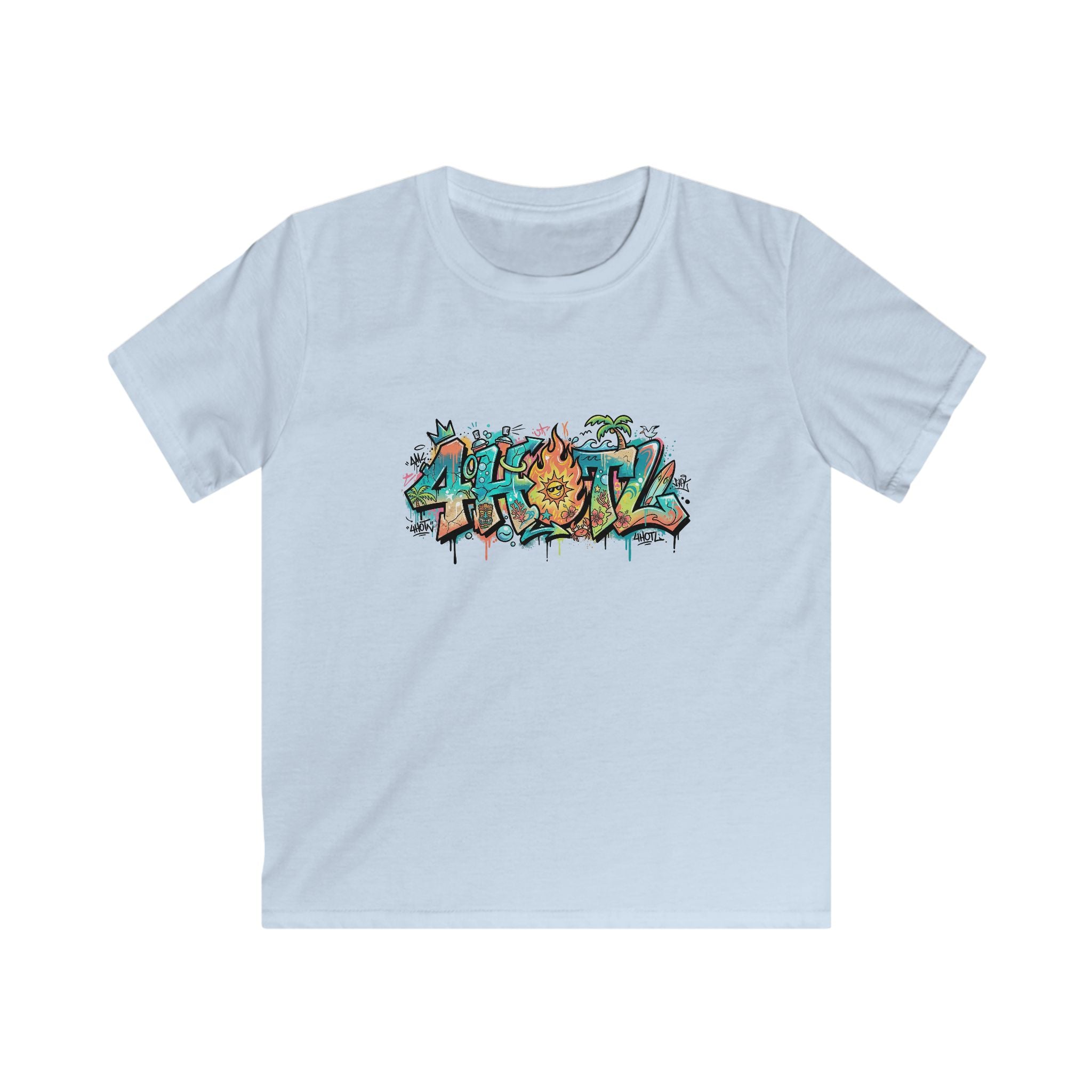 Kids Beach Vibe Tee — Bright Sunny Fun Hooligan Design