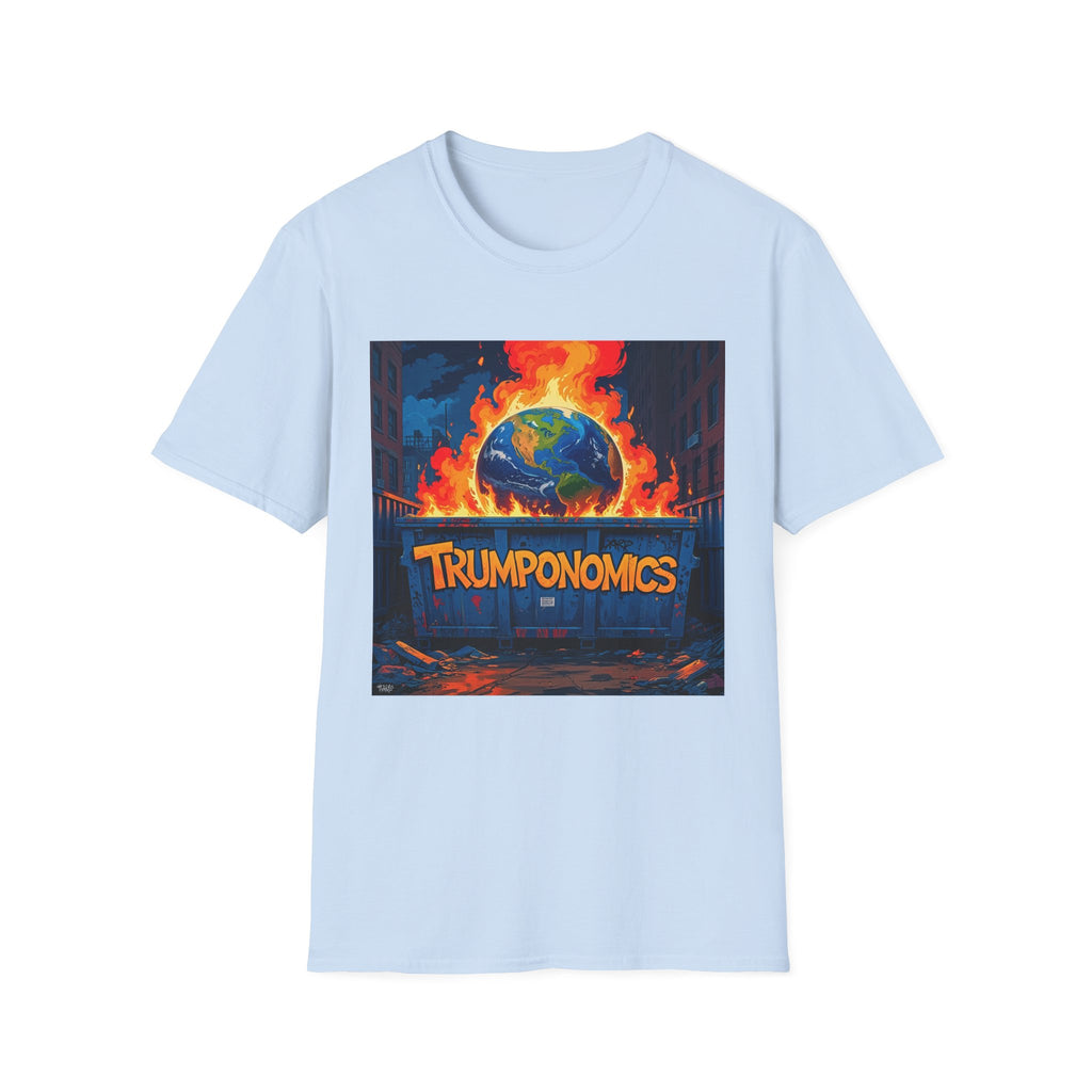 T-Shirt — "Trumponomics" Burning Earth Graphic Tee