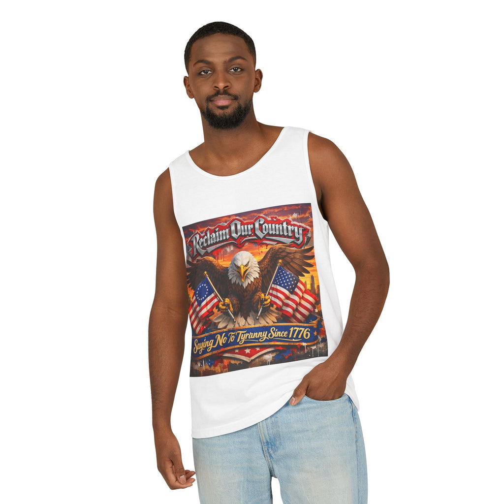 Reclaim Our Country Eagle Tank Top – Patriotic 1776 American Flag Tank