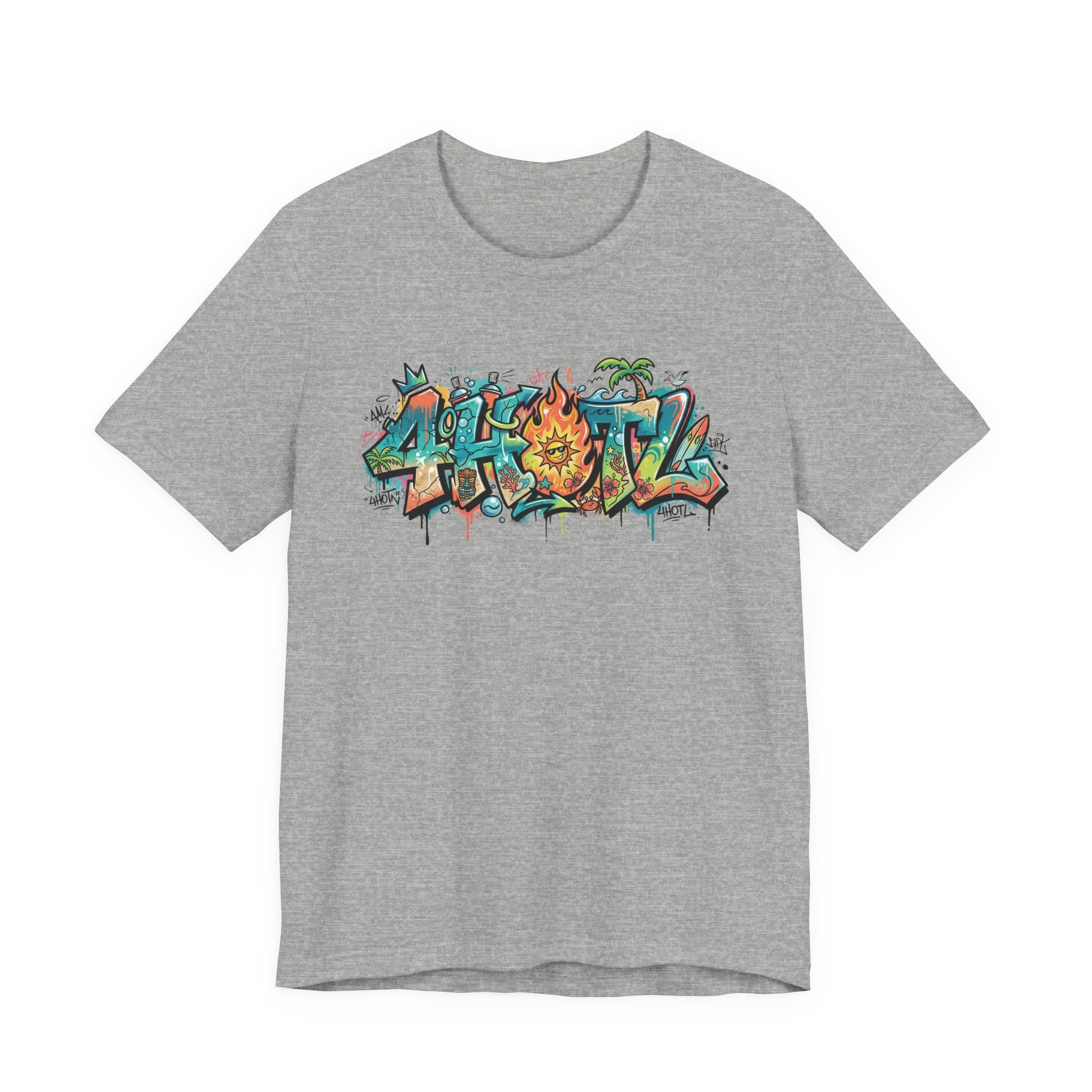 Graffiti Aloha T-Shirt – Tropical Surf Street Art Tee