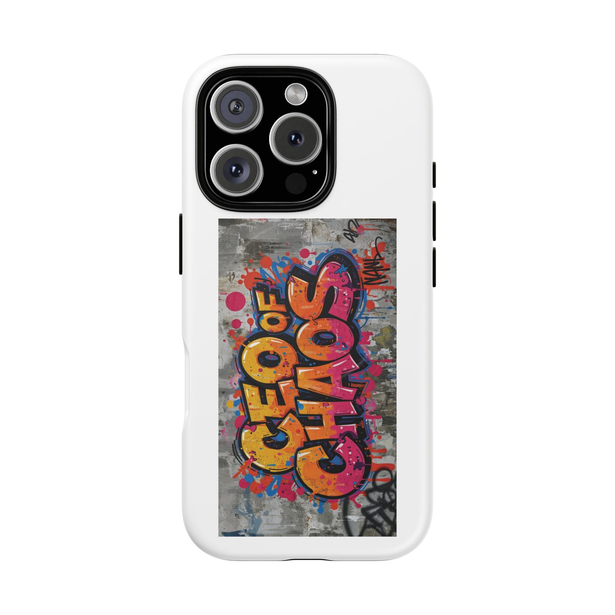 Graffiti "Chaos" Tough Magnetic Phone Case – Urban Street Art iPhone Cover