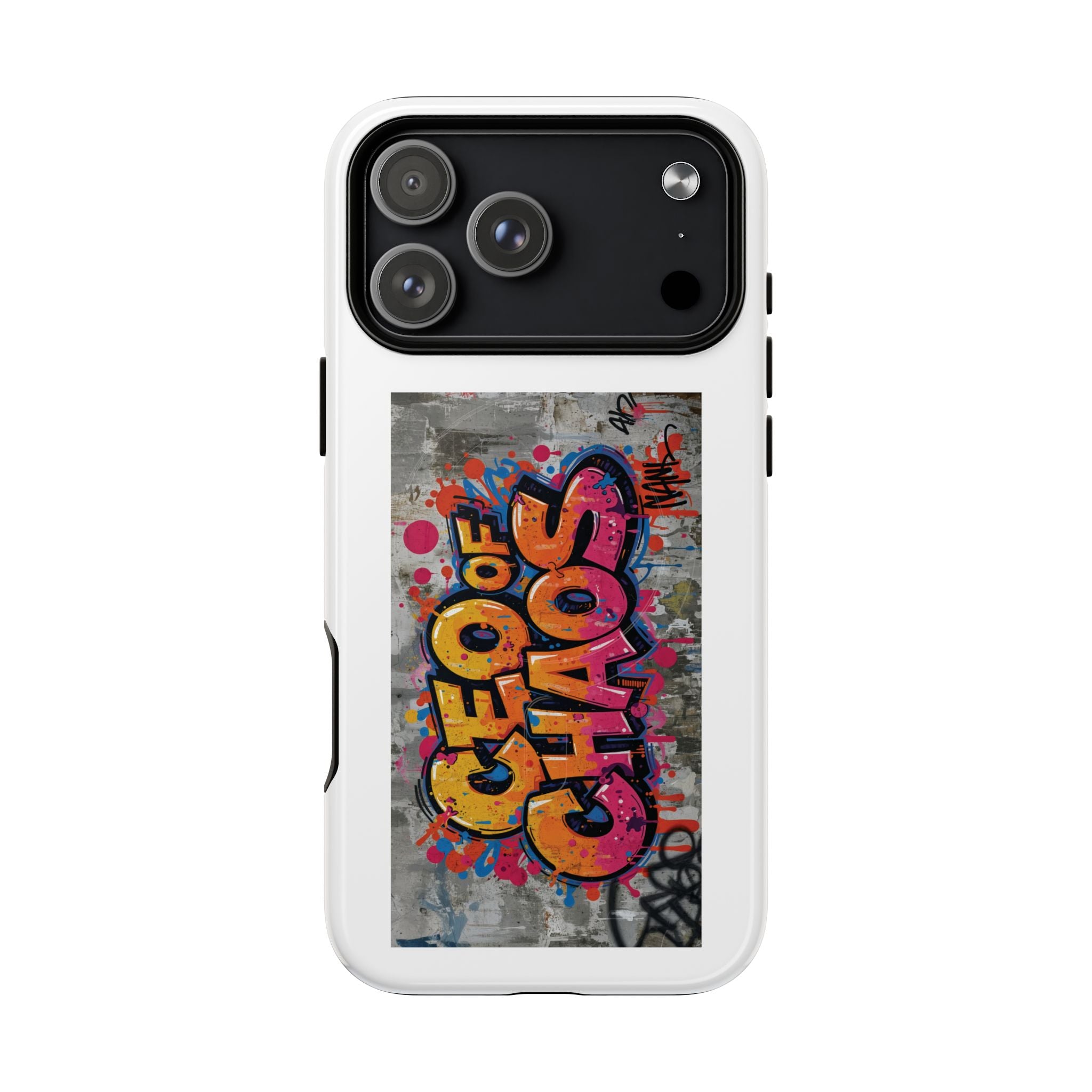 Graffiti "Chaos" Tough Magnetic Phone Case – Urban Street Art iPhone Cover