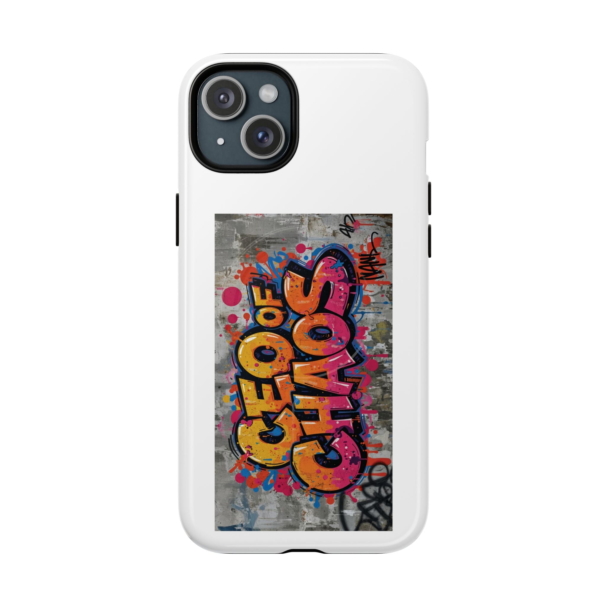 Graffiti "Chaos" Tough Magnetic Phone Case – Urban Street Art iPhone Cover