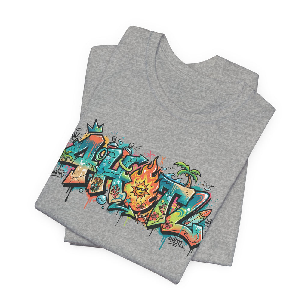 Graffiti Aloha T-Shirt – Tropical Surf Street Art Tee