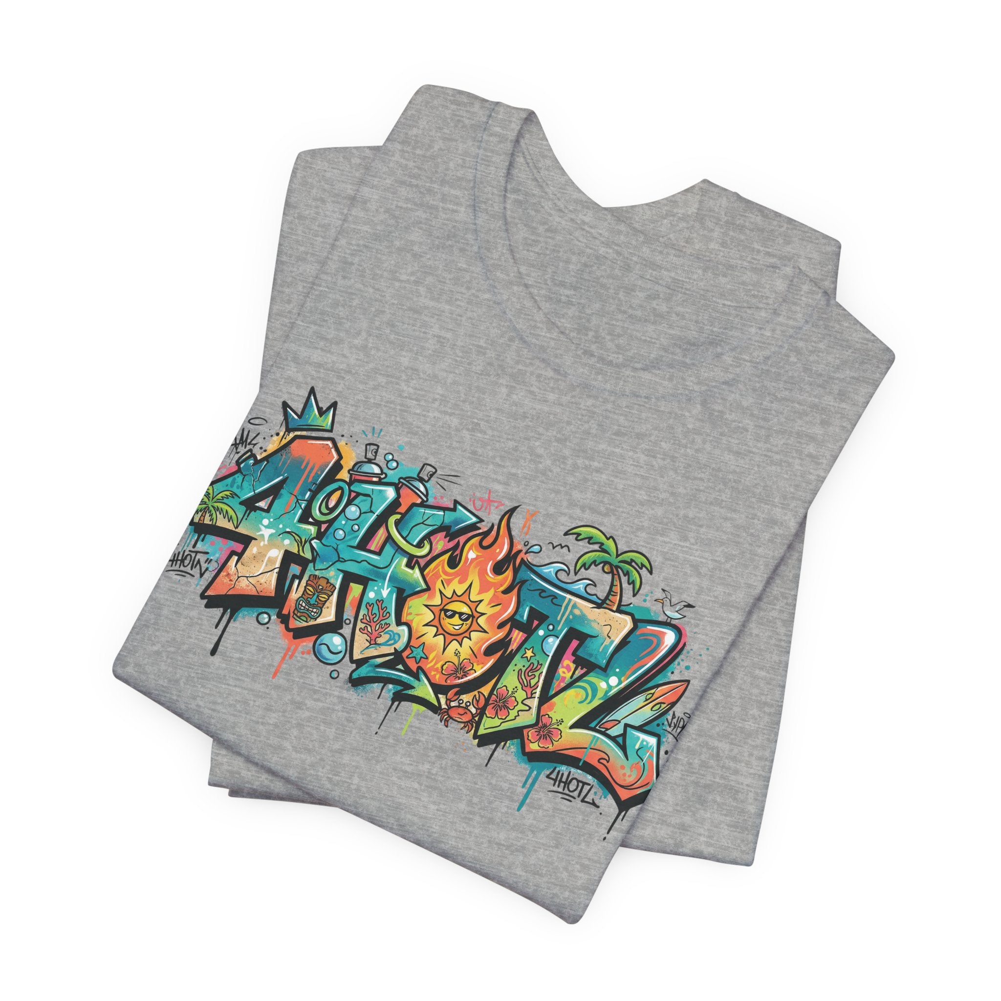 Graffiti Aloha T-Shirt – Tropical Surf Street Art Tee
