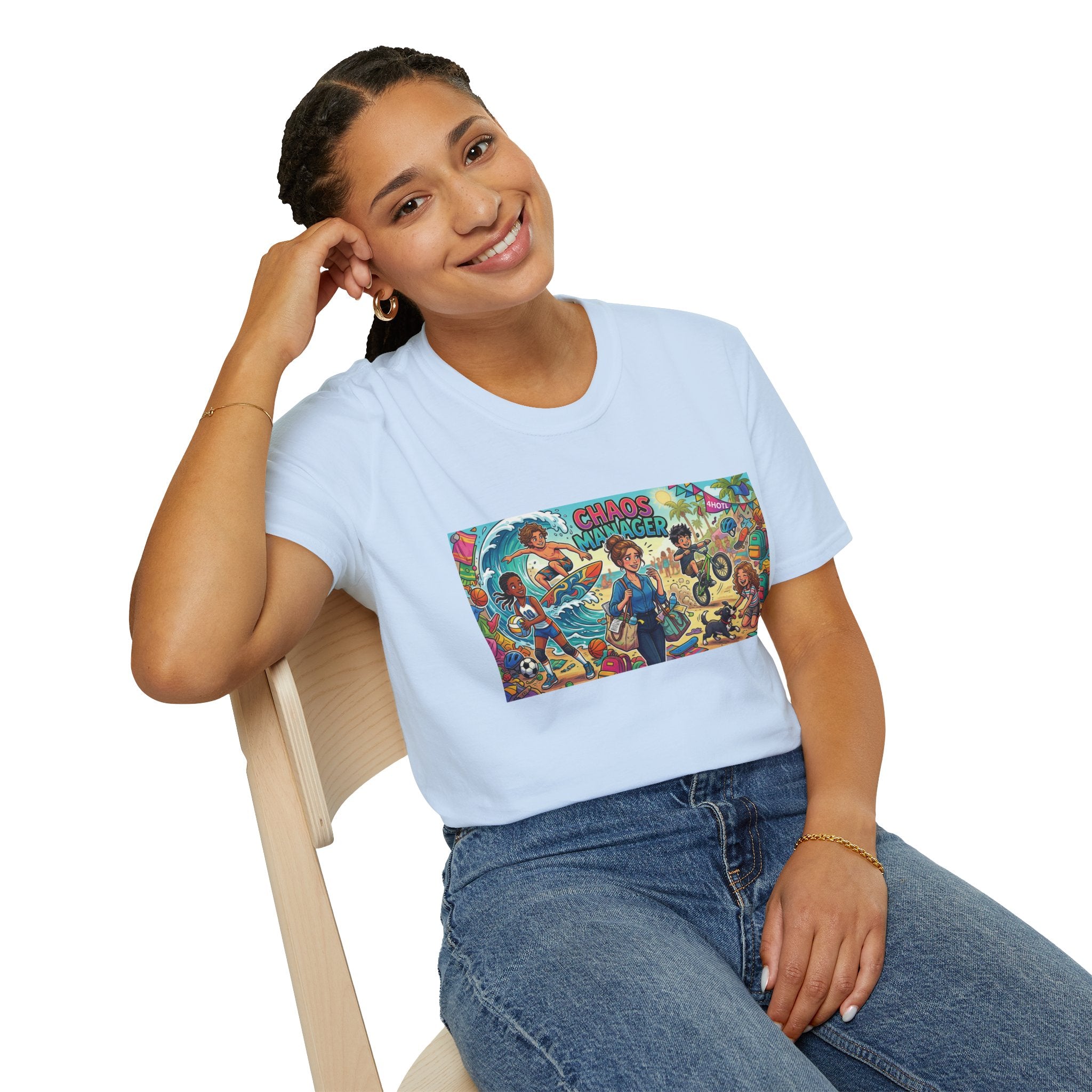 Chaos Manager Graphic Mother's Day T-Shirt — Pop Culture Illustration