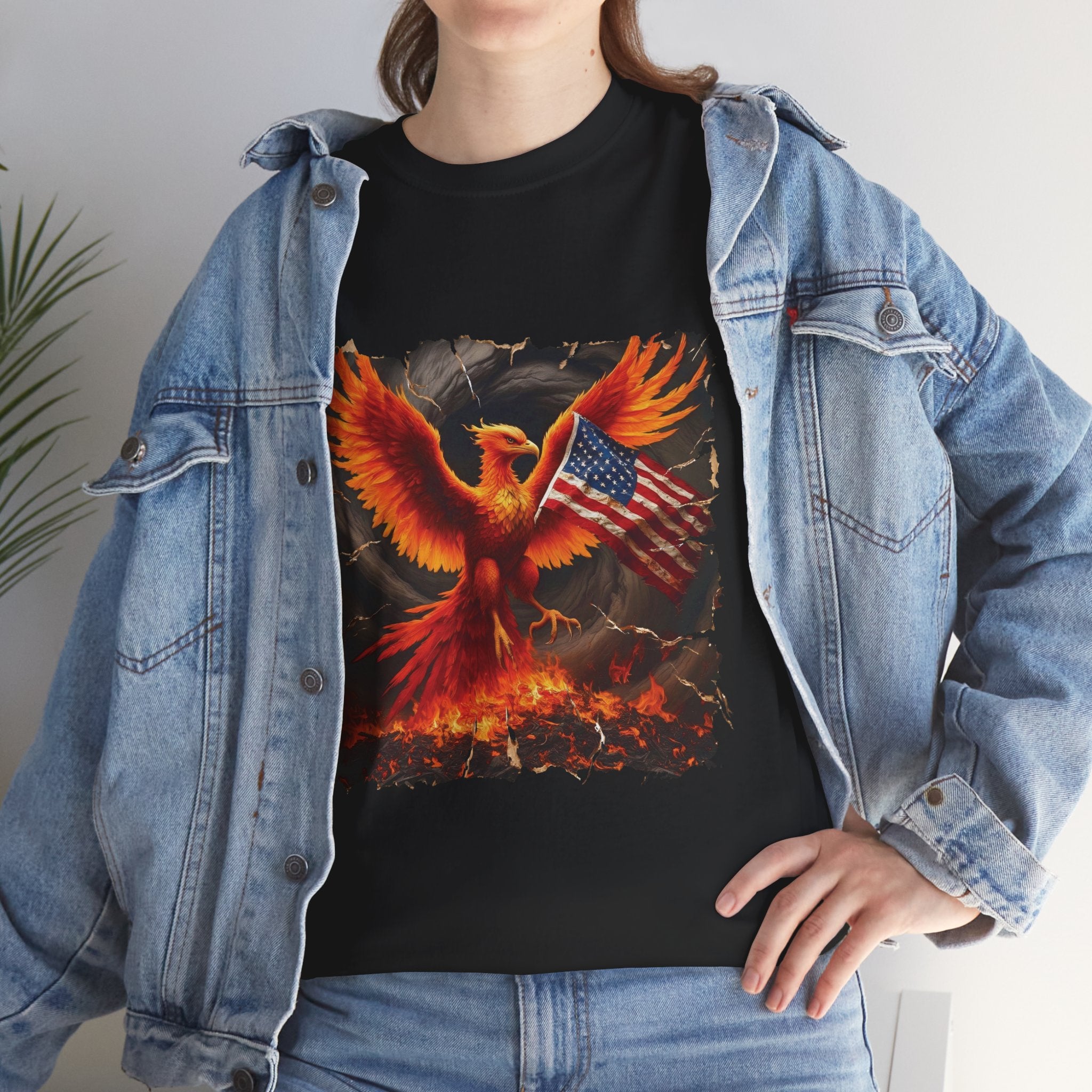 American Phoenix T-Shirt — U.S. Rising, Unity & Rebuilding Patriotic Tee