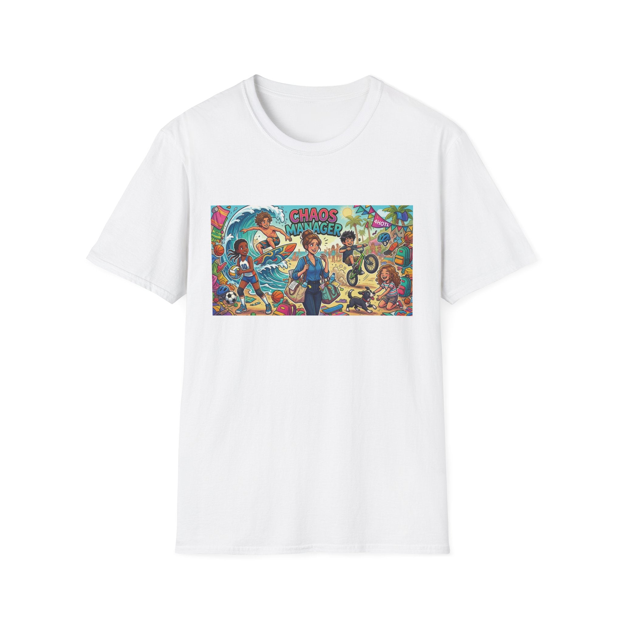 Chaos Manager Graphic Mother's Day T-Shirt — Pop Culture Illustration