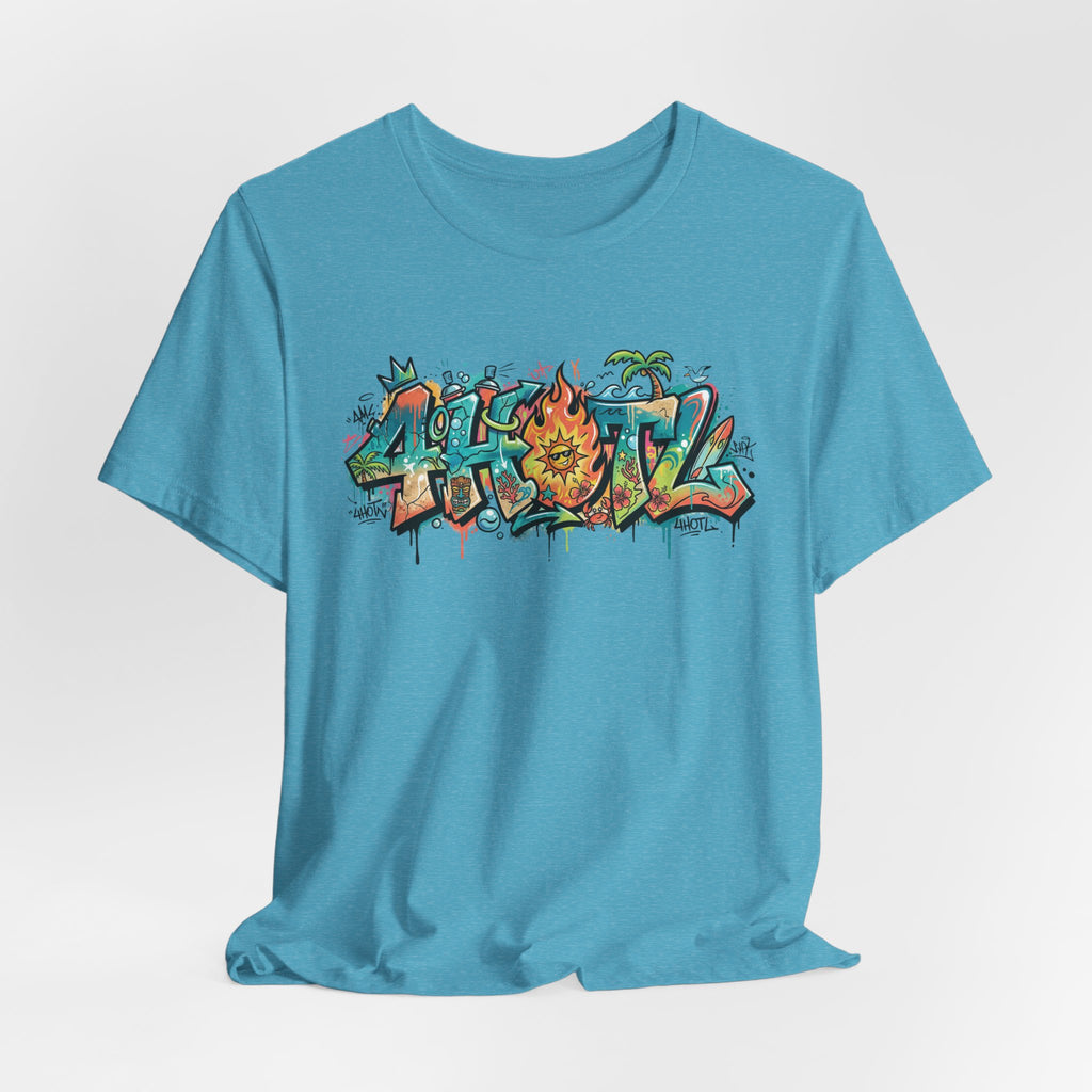 Graffiti Aloha T-Shirt – Tropical Surf Street Art Tee