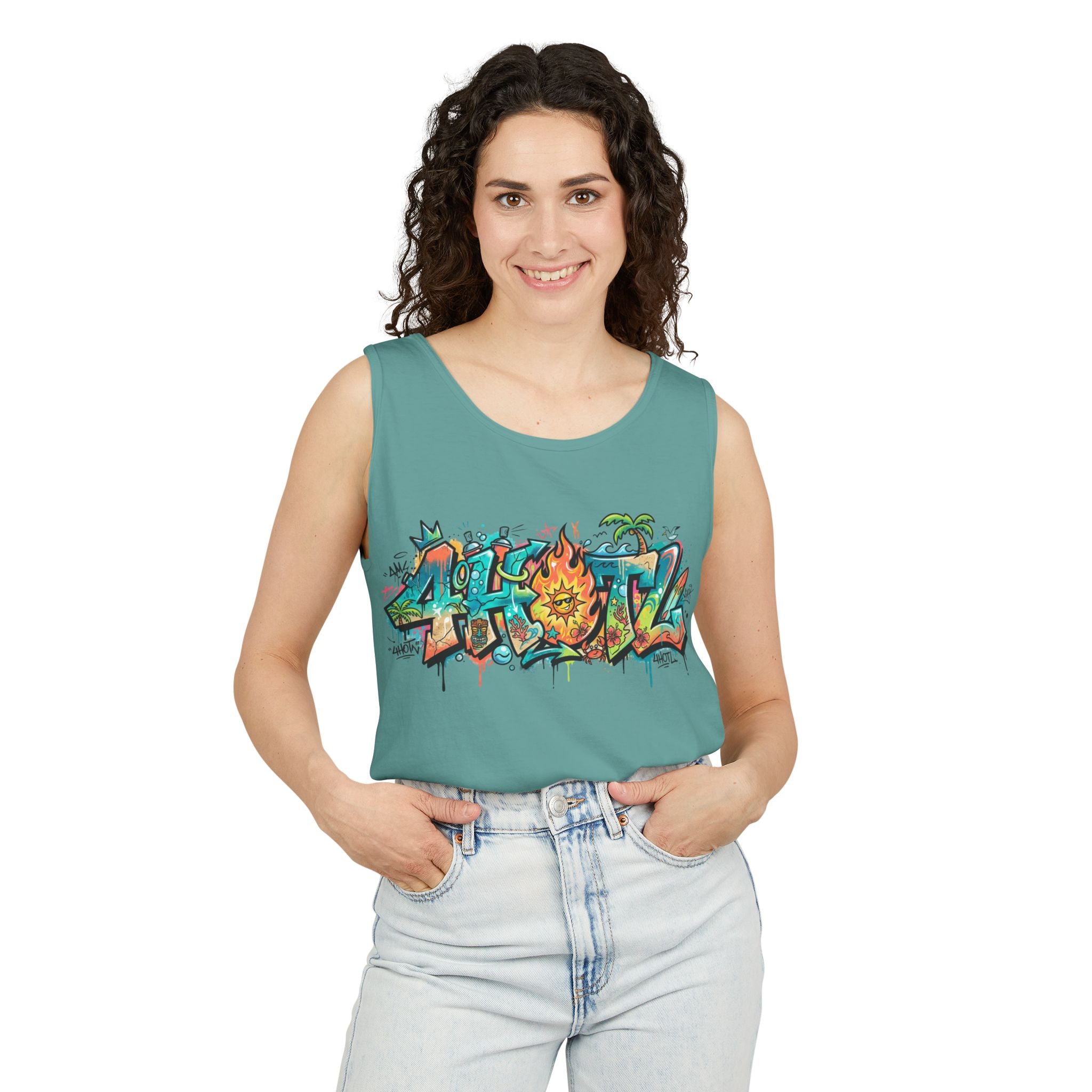 4 Hooligans on the Loose Street Art Tank Top